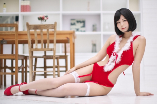 九条ねぎ　サンタガール コスプレ Cute Santa-Girls Cosplay 105