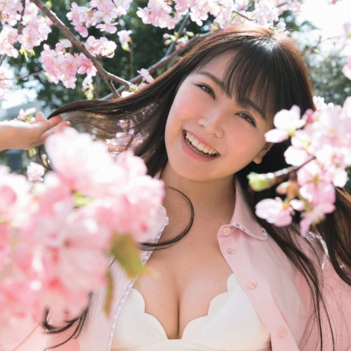 NMB 白間美瑠　桜満開で爽やかなグラビア…なのに性的おっぱいでAV女優に見えるｗ