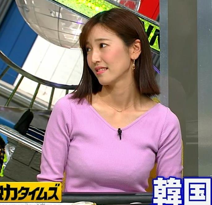 小澤陽子アナ　何時もエロいニットを着てくれる女子アナキャプ・エロ画像７